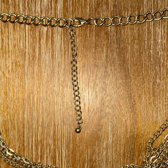 Pier 1 Gold Tone Chain Necklace - Picture 3 of 7